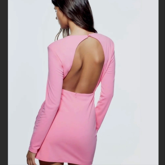 Zara pink draped dress ❗️See note - Picture 2 of 10